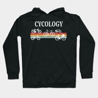 Cycology Funny Psychology Cyclist Bike pun Hoodie